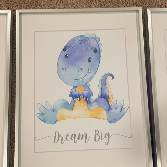 3 professionally framed drawings for nursery (sold as package all 3) - Picture 3 of 4